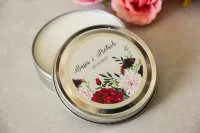 Świeczki Podziękowania dla Gości z Daliami | Amelia-Wedding.pl