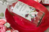 Etykiety na Wódkę Weselną Kwiaty Dalie | Korani nr 4