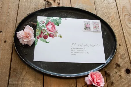 Umschlag für Hochzeitseinladungen aus der Korani-Kollektion von Amelia-Wedding.pl