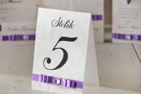 Eleganckie Numerki na Stół Weselny Glamour | Amaretto nr 7