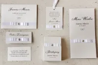 Eleganckie Zaproszenia Ślubne z Kokardą | Darmowy Projekt