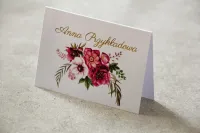 Złocone Winietki Ślubne Cykade nr 5 z Anemonami | Amelia