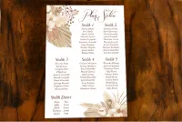 Plan Stołów Trawa Pampasowa • Styl Boho • Sklep Online