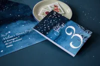 Numery na Stół Weselny Glamour Srebrzone | Pastelowe nr 6