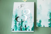 Srebrne Numerki na Stół Weselny Glamour | Pastelowe nr 7