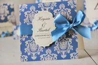 Eleganckie Zaproszenia Ślubne z Kokardką | Ornament nr 2