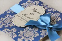 Eleganckie Zaproszenia Ślubne z Kokardką | Ornament nr 2