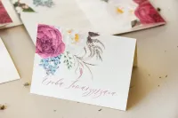 Winietki Ślubne z Piwoniami | Opal nr 10 | Amelia-Wedding