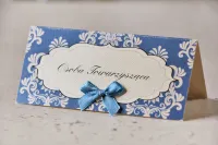 Winietki Weselne z Kokardką Glamour | Ornament nr 2 | Zamów