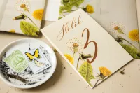 Numerki na Stół Weselny Dmuchawce Ecru | Kolekcja Opal nr 6