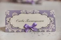 Eleganckie Winietki Ślubne Ornament z Kokardką | Zamów