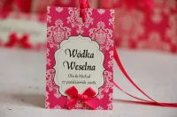 Zawieszki na Alkohol Weselny Amarantowe | Ornament nr 5