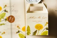 Pudełka na Ciasto Weselne Dmuchawce | Personalizowane | Opal 6