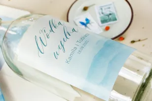 Hochzeit Selbstklebende Etiketten für Hochzeitsflaschen mit Aquarellgrafik