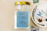 Świeczka Podziękowanie dla Gości Dusty Blue | Amelia-Wedding