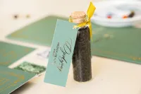 Złocone Buteleczki z Herbatą | Eleganckie Podziękowania