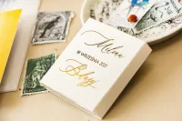 Złocone Czekoladki Ślubne – Podziękowania dla Gości Glamour