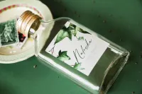 Buteleczki na Nalewki Weselne z Bluszczem | Podziękowania