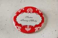 Przypinki Ślubne Czerwone Ornamenty | Zaprojektuj Online!