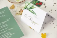 Winietki Ślubne Botaniczne Złocone Serenity | Zamów Online