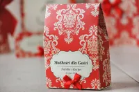Pudełeczka Podziękowania dla Gości Czerwone | Amelia-Wedding