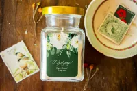 Świeczki Podziękowania dla Gości Butelkowa Zieleń | Topaz