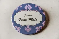 Przypinki Weselne Ornament nr 10 | Różowo-Niebieskie Kotyliony