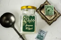 Świeczki Podziękowania dla Gości Glamour Butelkowa Zieleń