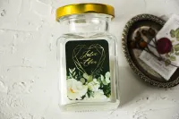 Świeczki Podziękowania dla Gości Butelkowa Zieleń | Amelia-Wedding