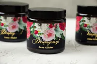 Świeczki Podziękowania dla Gości z Piwoniami | Szafirowe