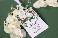 Eleganckie Menu Weselne Złocone | Kolekcja Rubin | Zamów