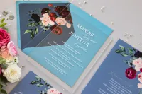 Zaproszenia Ślubne na Szklle z Kwiatami Soft nr 6 | Zamów