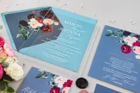 Zaproszenia Ślubne na Szklle z Kwiatami Soft nr 6 | Zamów
