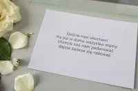 Bileciki do Zaproszeń Ślubnych Soft nr 4 | Personalizacja