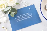 Bilecik do Zaproszeń Ślubnych Zamiast Kwiatów | Soft nr 5