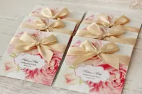 Zaproszenia Ślubne z Piwoniami w Etui | Zamów Projekt Gratis