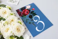 Kwiatowe Numery na Stół Weselny | Kolekcja Soft nr 6