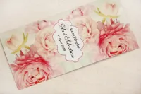 Eleganckie Menu Weselne Peonie | Zamów z Personalizacją