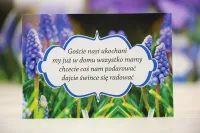Bilecik do Zaproszenia Ślubnego Szafirki | Felicja nr 4