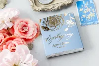 Czekoladki Podziękowania dla Gości Dusty Blue | Onyks nr 2