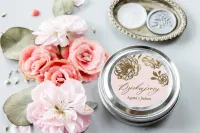 Świeczka Podziękowanie dla Gości Różowa Piwonia | Onyks nr 1