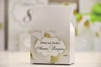 Pudełeczka Podziękowania dla Gości Białe Kalie | Amelia-Wedding