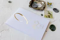 Złocone Numerki na Stół Weselny Glamour | Amelia-Wedding.pl