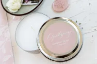 Świeczki Podziękowania dla Gości Weselnych | Pudrowy Róż