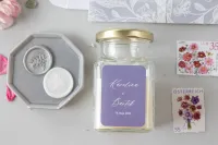 Świeczka Podziękowanie dla Gości Lawenda | Personalizowane