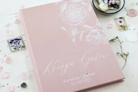 Księga Gości z Ankietami Pudrowy Róż | Zamów z Projektem
