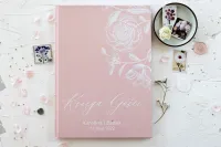 Księga Gości z Ankietami Pudrowy Róż | Zamów z Projektem