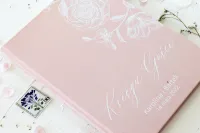 Księga Gości z Ankietami Pudrowy Róż | Zamów z Projektem