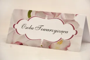 Vignetten für den Hochzeitstisch, Hochzeit - Felicja nr 6 - Rosa Orchideen - florales Hochzeitszubehör