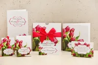 Zaproszenia Ślubne z Tulipanami w Etui | Felicja nr 7
